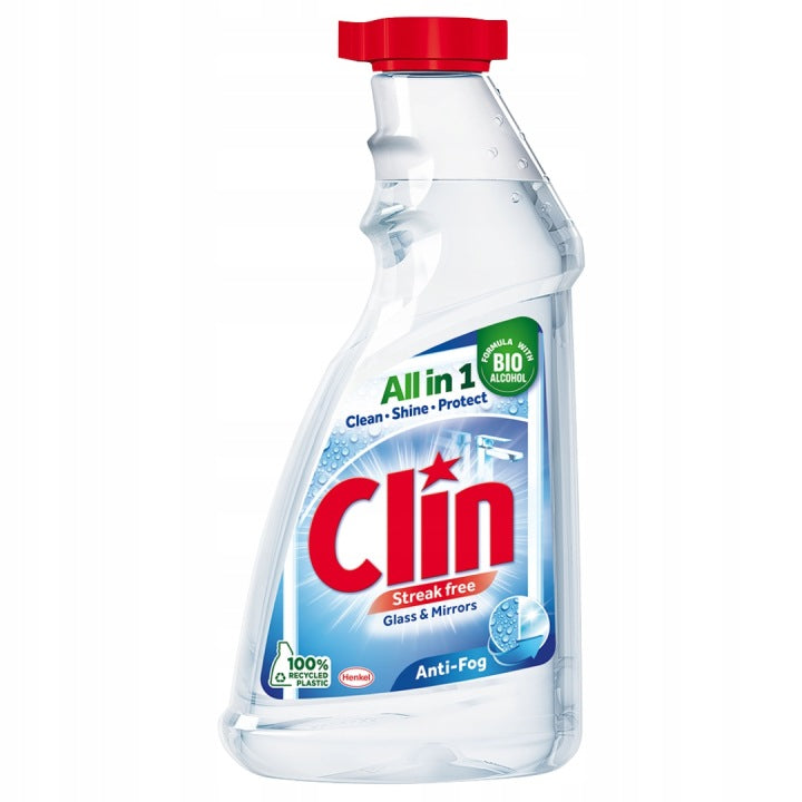płyn do mycia szyb clin para 3w1 0,5l zapas