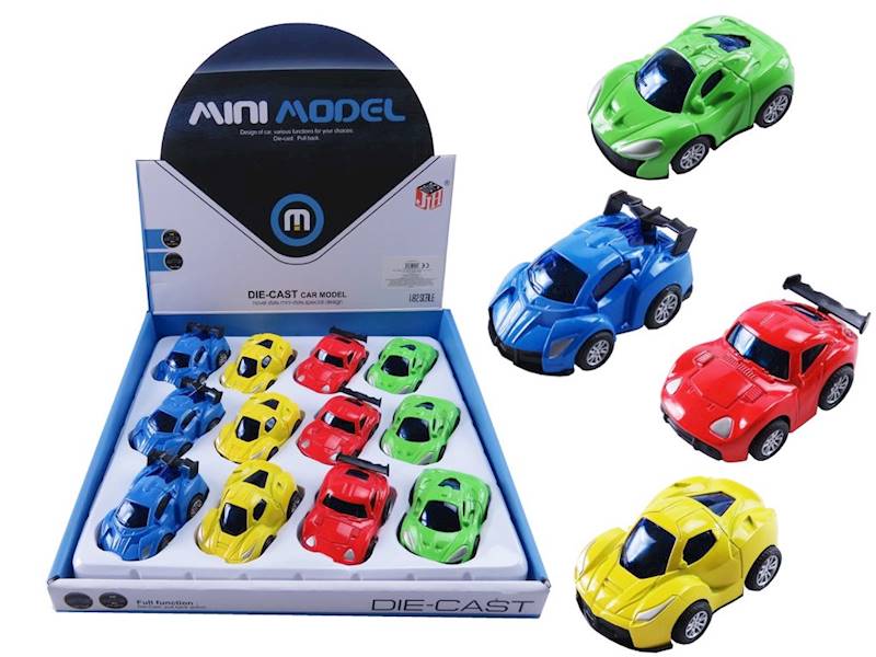 auto 12szt.  mini model die-cast