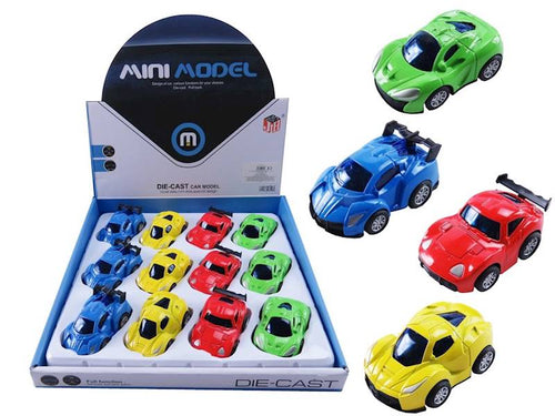 auto 12szt.  mini model die-cast