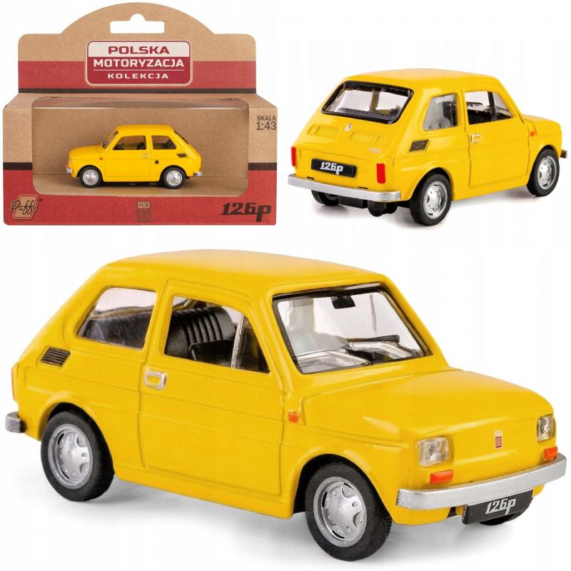auto metalowe FIAT 126p 1:43 KOLEKCJA PRL B-2312