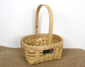 koszyk, osłonka drewniana pleciona 33x26x20x12 cm naturalny KOSG-110N