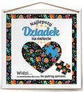 ramka 22x22cm puzzle 3D Najlepszy Dziadek na świecie