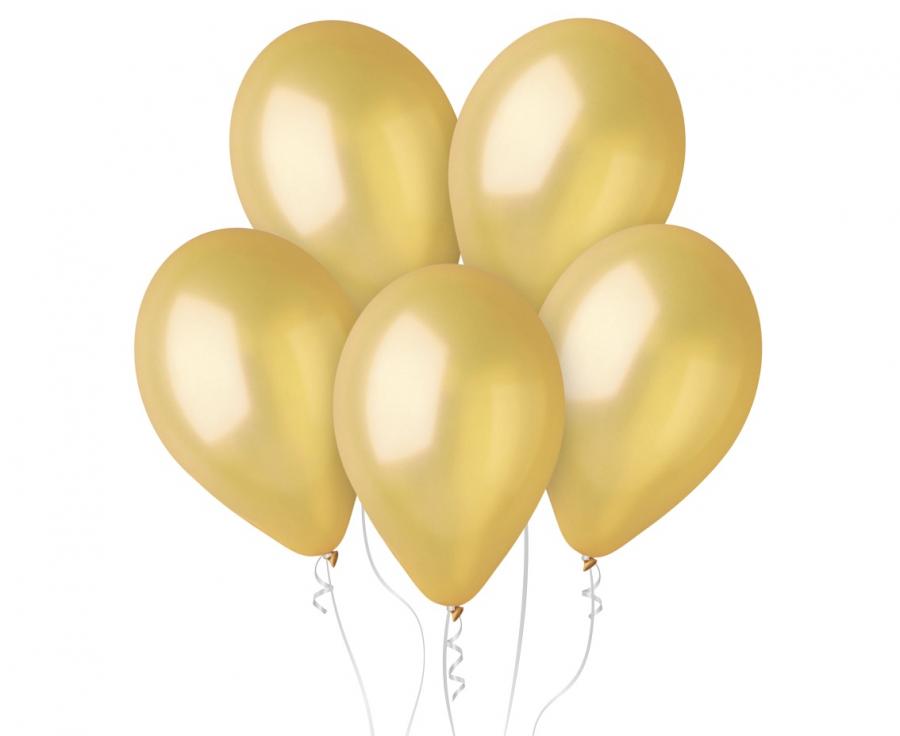 Balony Gemar 12" 30cm , metalik złoty dorato100 szt    GM110/74