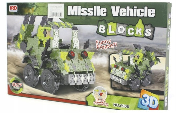 klocki 3D MISSILE VEHICLE
