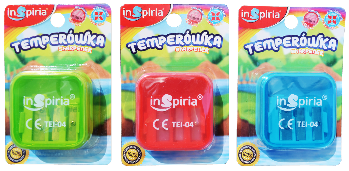 temperówka 12szt. potrójna INSPIRIA | 1485