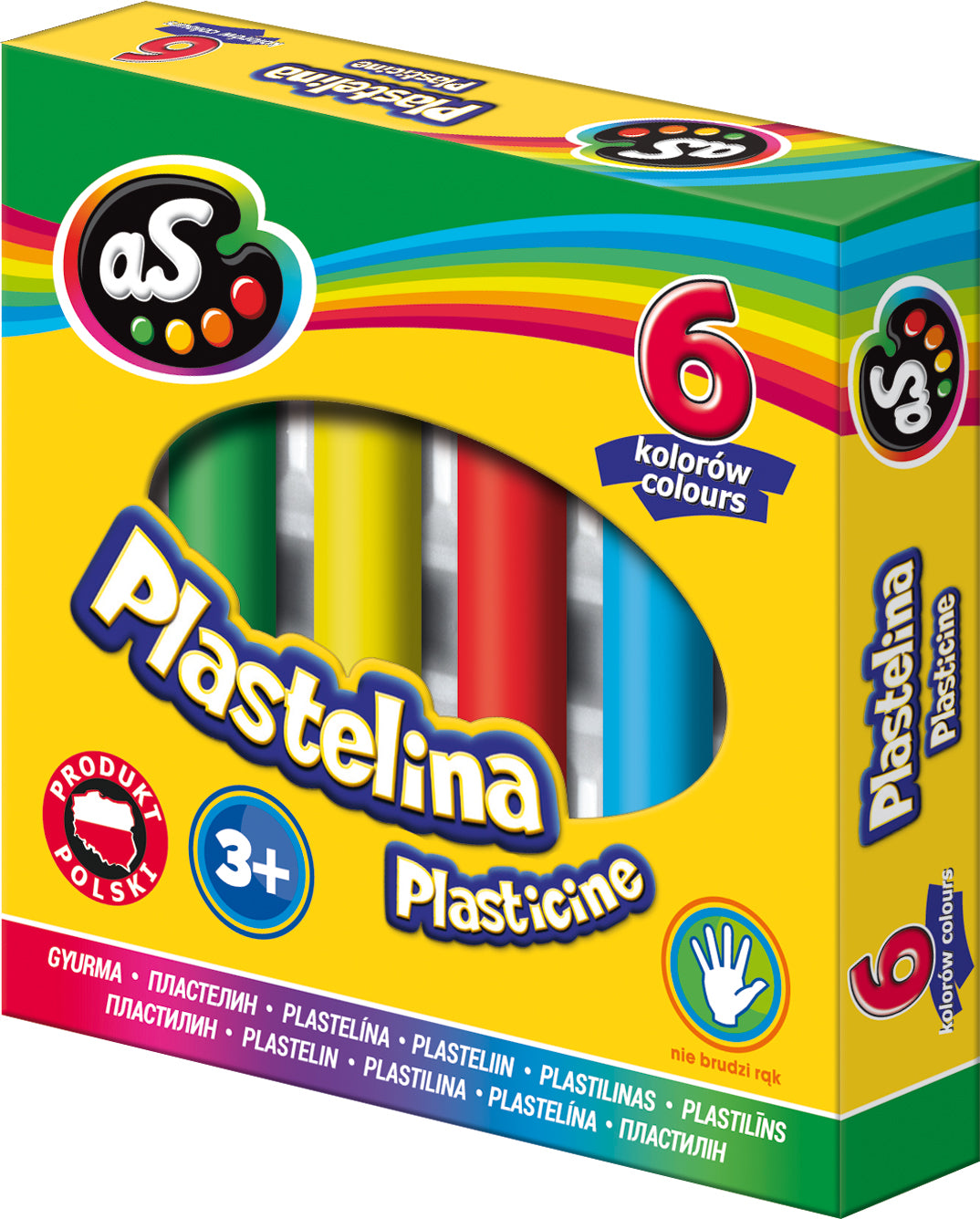 plastelina AS 6 kolorów Astra