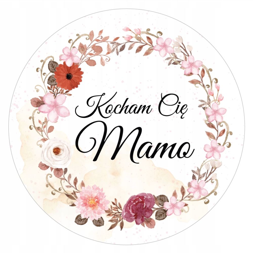 naklejki 12szt Kocham Cię Mamo  Mama fi-55
