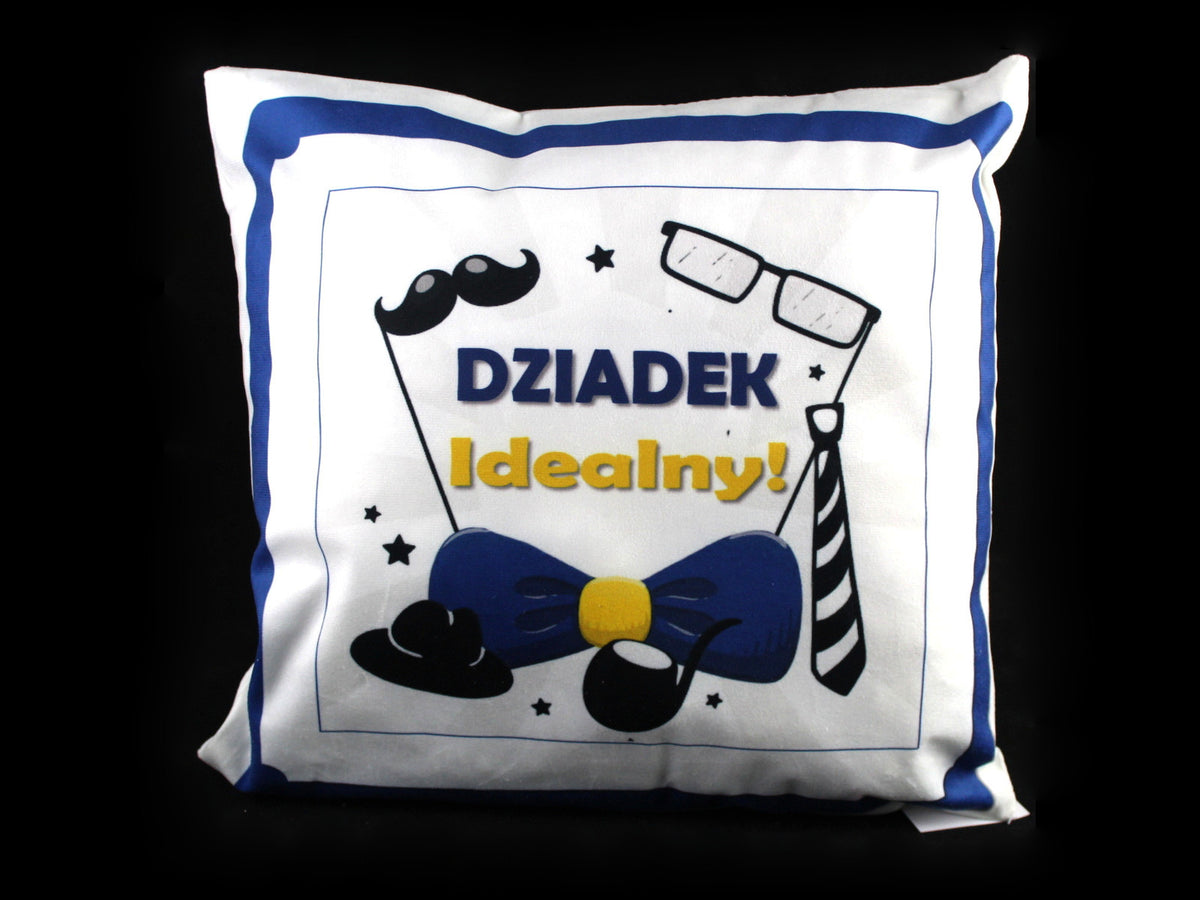 Poszewka 40x40 cm - DZIADEK Idealny!   SN49046-10P