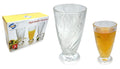 szklanka wysoka na nóżce wzór kwiatki 13 x 7 cm 240 ml - kpl. 3 szt. SSU-50502