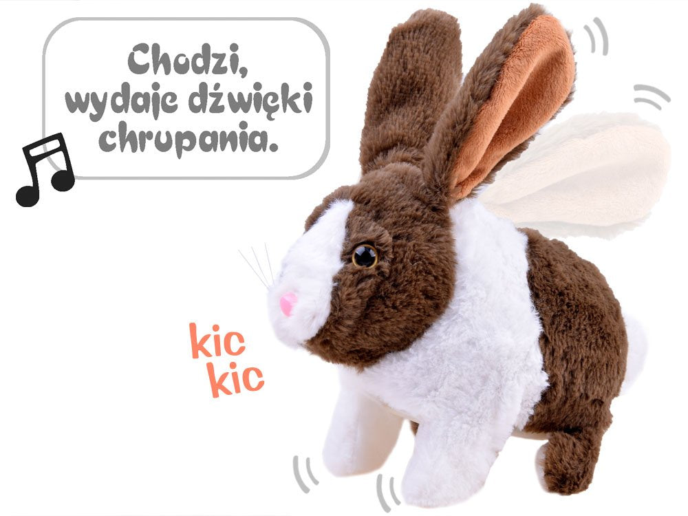 interaktywny zwierzaczek chrupaczek kicający Królik + marchewka ZA2685