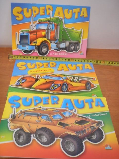 książeczka z naklejkami SUPER AUTA | 00060