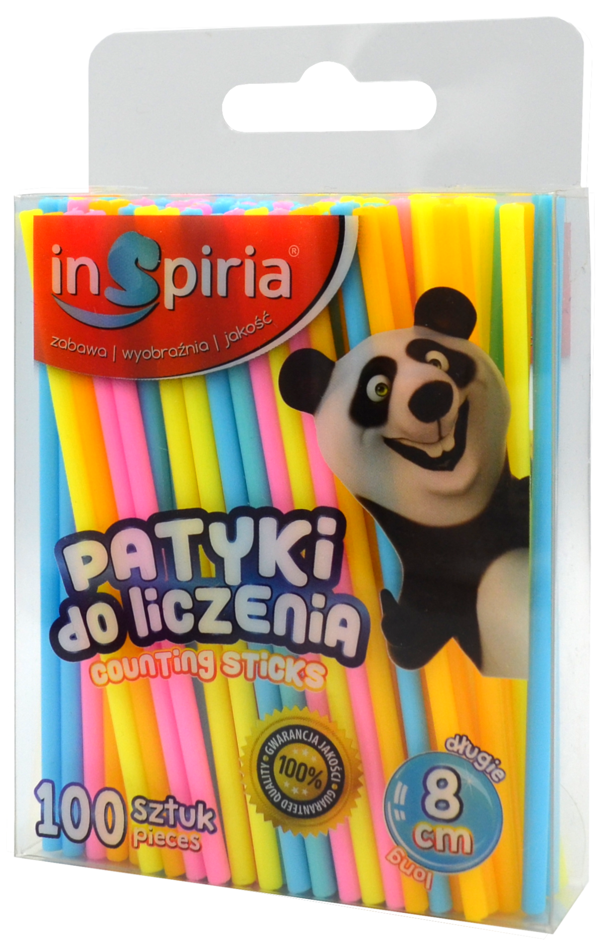 patyczki do liczenia okrągłe 8cm   100szt.  INSPIRIA