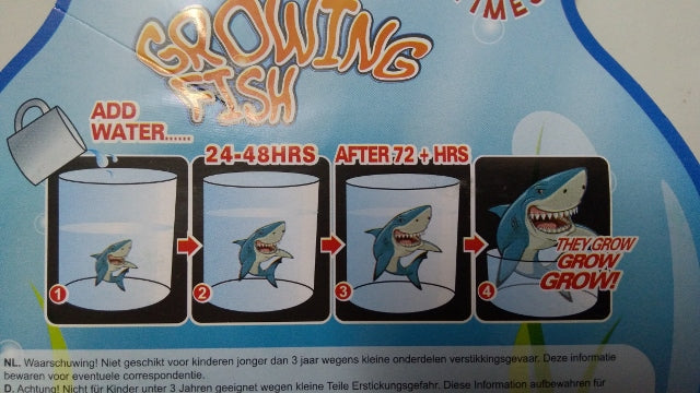 rybki rosnące 3szt na blistzre 5cm 620654