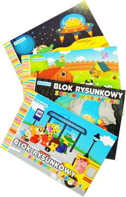 blok rysunkowy 20szt. kolor A4 Schemat