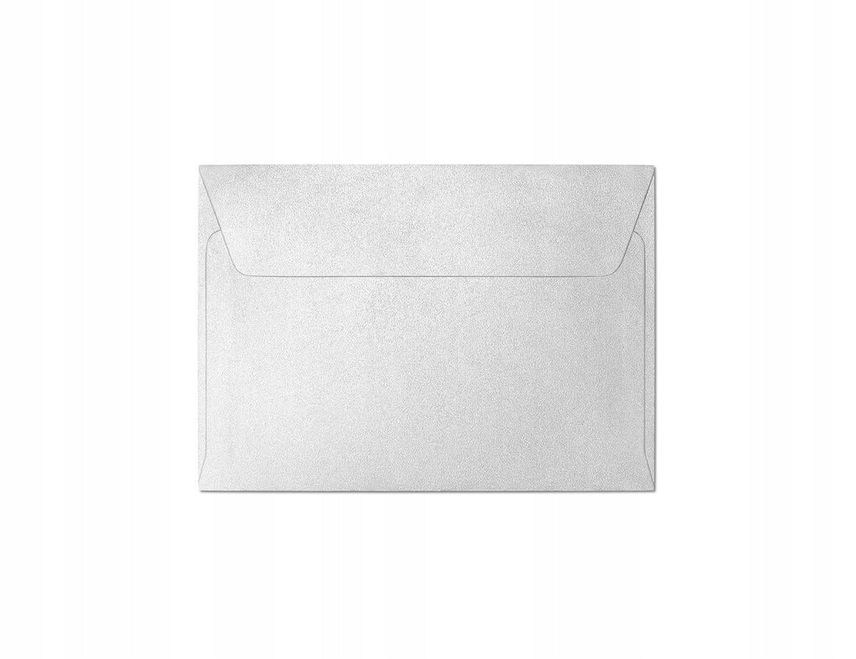 koperty perłowe 9,5x6cm BIAŁA MINI  100szt.
