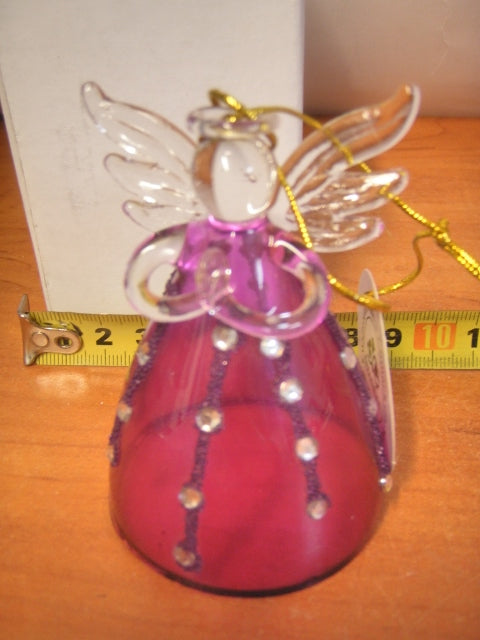 anioł szklany do zawieszenia 9CM H-012-S