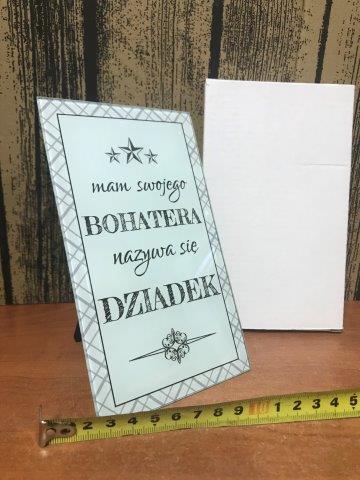 ramka szklana 10x16,5 DZIADEK