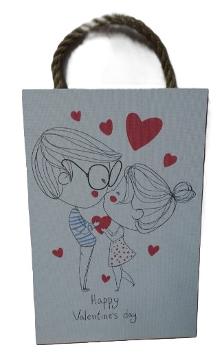 obraz tabliczka do zawieszenia 20x30cm WALENTYNKA | W77