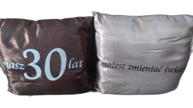 poduszka 40x40 Uodziny ''30'' Brąz
