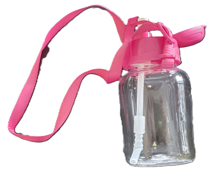 Bidon butelka plastikowa ze słomką i paskiem 330 ml