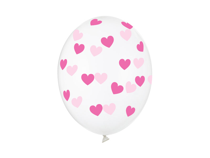 balony 50szt. SERDUSZKA CRYSTAL | SB14C-228