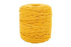 sznurek bawełniany do makramy musztardowy 5mm x 100m (splot 21 nitek) SBK-24