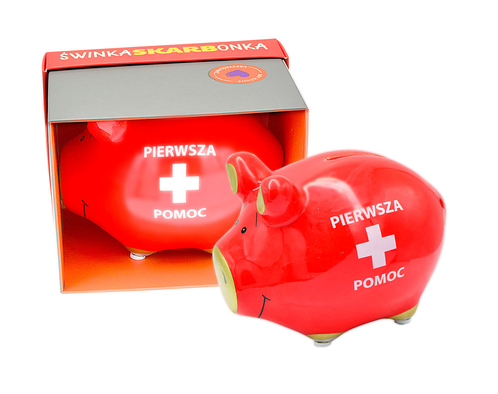 skarbonka mała świnka Pierwsza pomoc SKM-017
