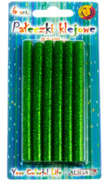klej do pistoletu 6szt. 7x100mm zielony | JB07-ZI