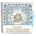 pudełko na pieniądze kwadrat KOMUNIA – od OJCA CHRZESTNEGO – Ażur 3308A-KOM1N-OC