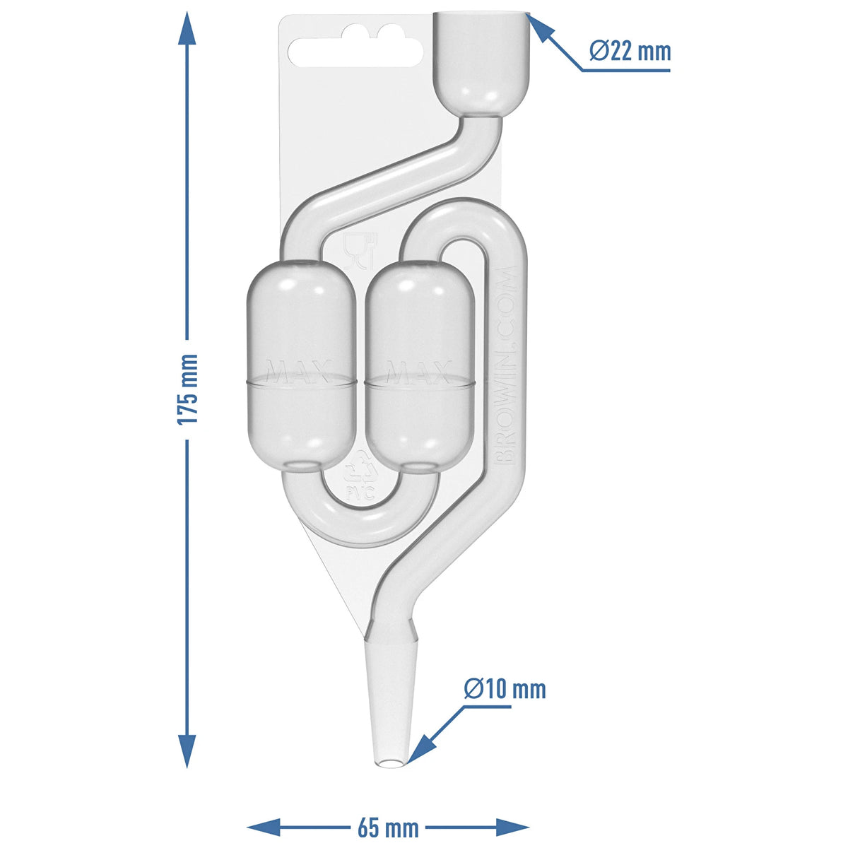 rurka fermentacyjna plastikowa MAXI-v2