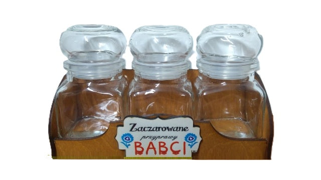 półka+3 słoiczki Zaczarowane przyprawy Babci