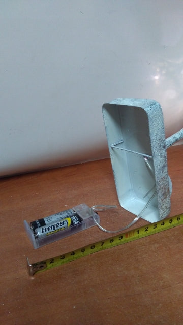 gwiazda metalowa stojąca 10 led 34cm