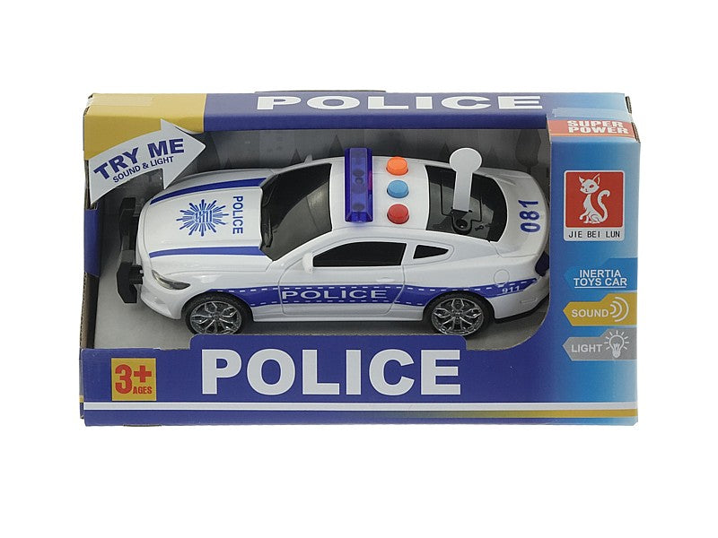 auto policyjne światło dźwięk 16,5x6,5x5,5cm