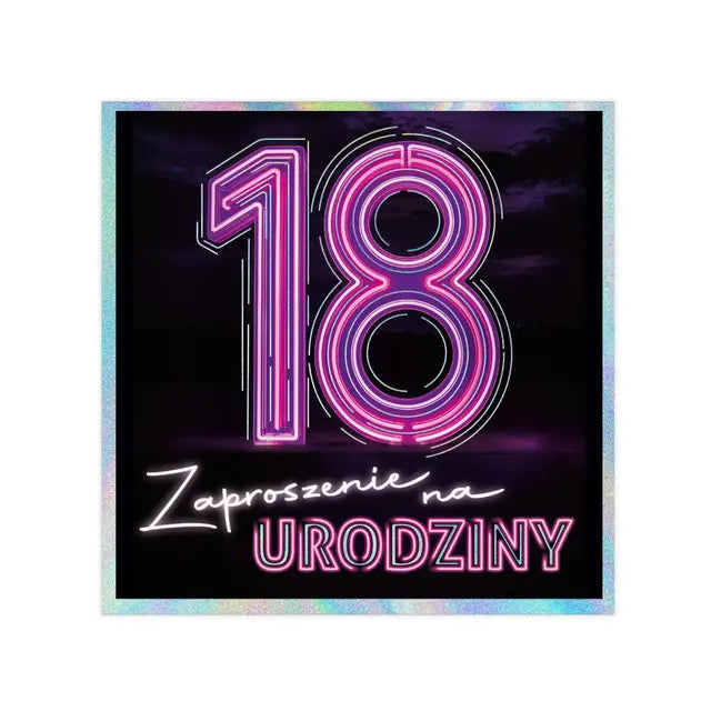 zaproszenia 10szt. KW LUX 18 Urodziny - 16