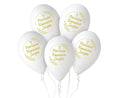 balony 5szt. Komunia Święta złote kłosy   Balony   GS110/PKK