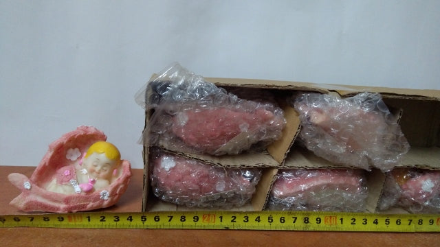 figurka 6szt.  DZIEWCZYNKA W SKRZYDLE 7cm NARODZINY | DF11D