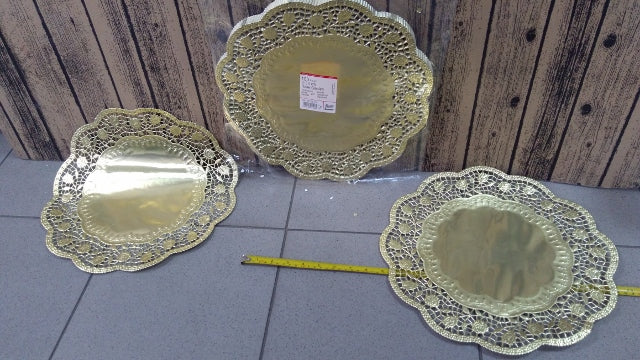 serwetki okrągłe 100szt ZŁOTE fi-36   22-42