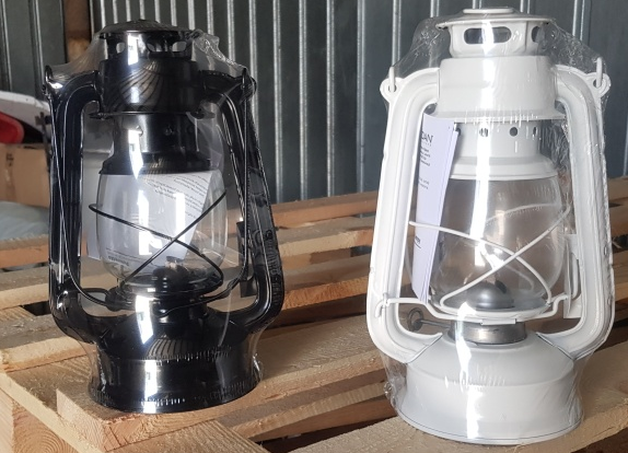 lampa naftowa 24 cm czarna