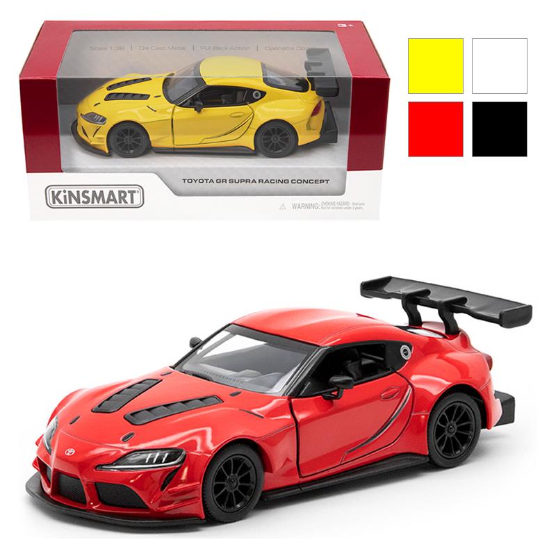 auto metalowe 16 x 8 x 7 cm KINSMART TOYOTA SUPRA GR RACINGCONCEPT 1:36 K-119