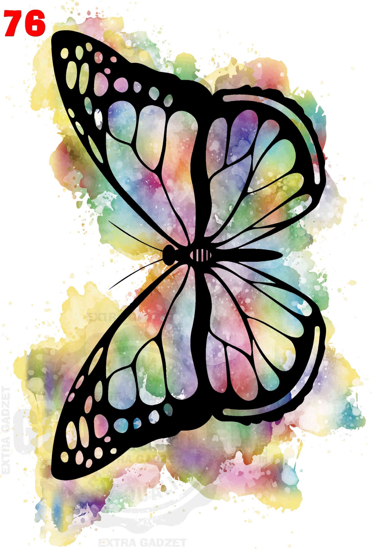 naprasowanka 13x18 MOTYL 10szt NR76
