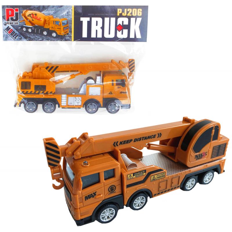 auto budowlane dźwig 18 x 8 x 4cm A-0795