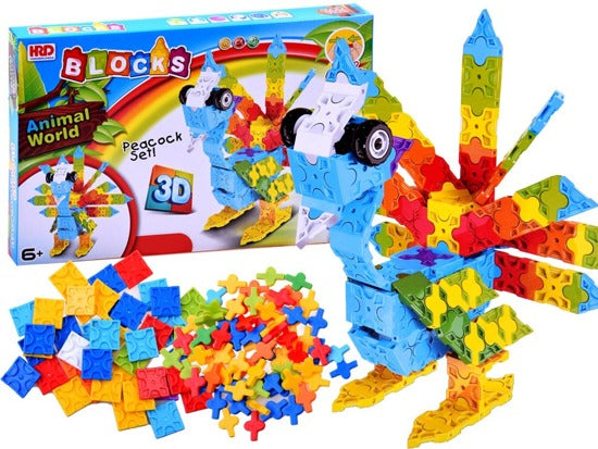 Klocki kolorowe kreatywne  3D PAW 227ele ZA2519