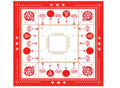 serwetka  Boże  Narodzenie  bombka    70 x  70 cm