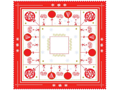 serwetka  Boże  Narodzenie  bombka    70 x  70 cm