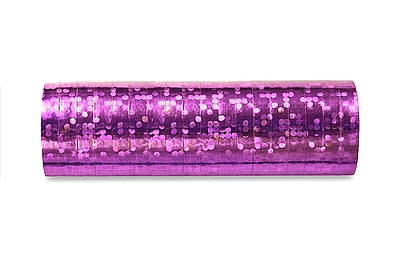 serpentyny holograficzne ciemny róż  3,8m  SHN-081