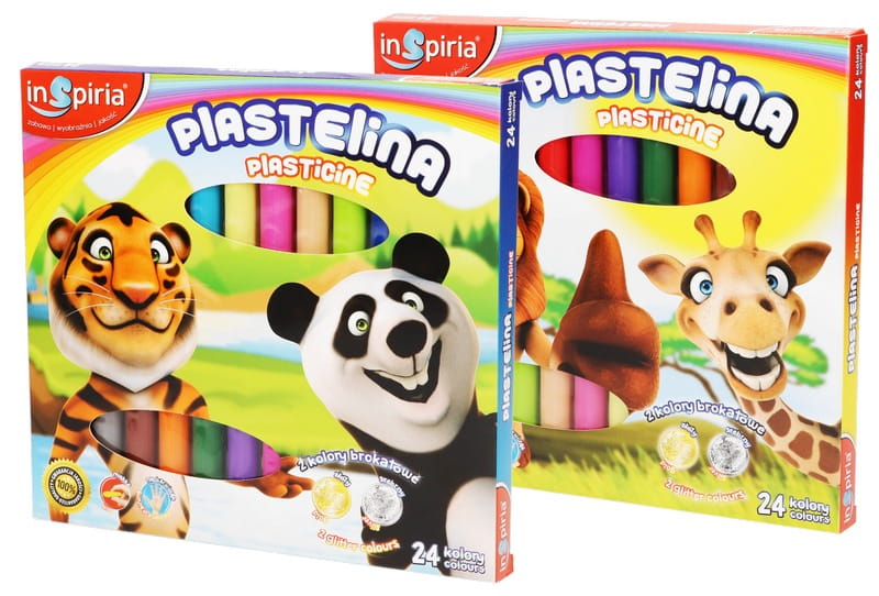 plastelina 24 kolory INSPIRIA 4047