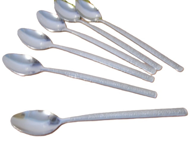 łyżeczki deserowe długie do lodów deserów  18cm  6szt  -  MB-6163