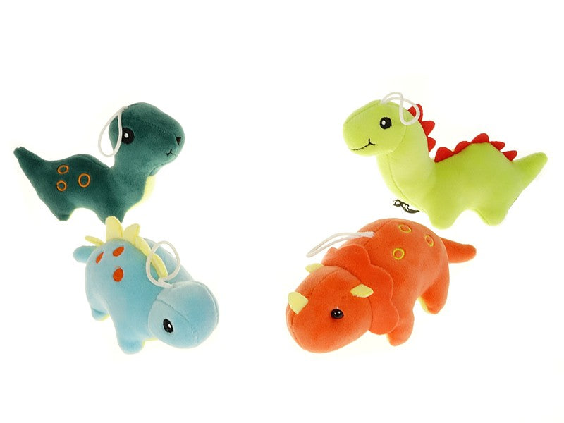 brelok 12szt  pluszowy dinozaur dł 15cm