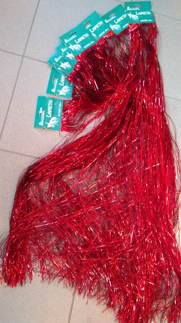 lameta 25szt CZERWONA  100cm