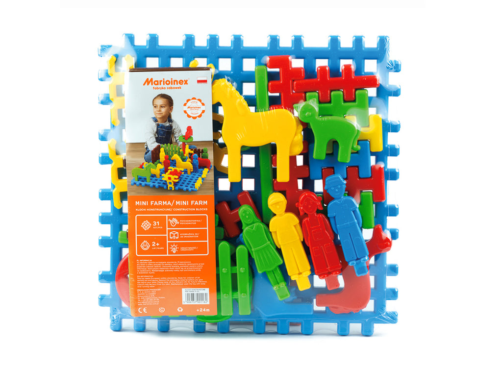klocki konstrukcyjne MINI FARMA 31el.